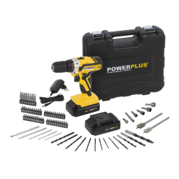 Powerplus POWX00820 DRILL/SCREWDRIVER 20V LI-ION 2BATT 74ACC Manuel du propriétaire | Fixfr