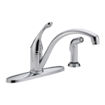 Delta Collins Lever Single-Handle Standard Kitchen Faucet in Stainless Manuel utilisateur