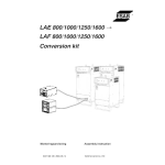 ESAB LAE 1000 ES Manuel utilisateur