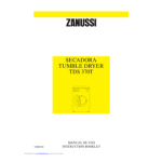 Zanussi TDS371TX Manuel utilisateur