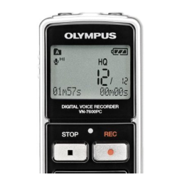 Olympus VN 7700 Mode d'emploi | Fixfr