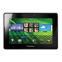 Blackberry PlayBook Tablet v2.0 Manuel utilisateur | Fixfr