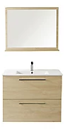 Castorama Meuble de salle de bains décor bois naturel 80 cm Noé Manuel utilisateur | Fixfr