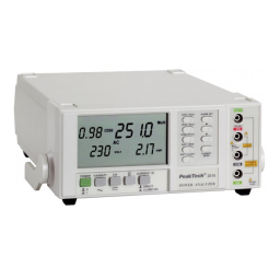PeakTech P 2510 Energy Meter Manuel du propriétaire | Fixfr