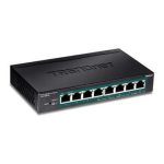 Trendnet RB-TPE-TG82ES 8-Port Gigabit EdgeSmart PoE+ Switch Fiche technique