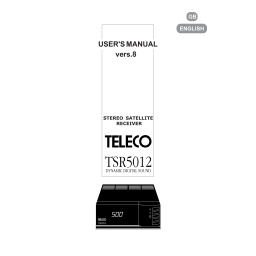 Teleco TSR5012 Manuel utilisateur | Fixfr