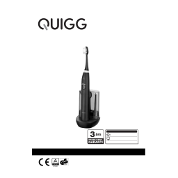 Quigg GT-TBs-04 Sonic Toothbrush Manuel utilisateur | Fixfr