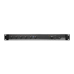 AUDAC PRE126 Two zone - 6 Channel stereo preamplifier  Manuel utilisateur | Fixfr