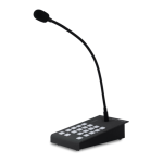 AUDAC APM108 Digital paging microphone 8 zones  Manuel utilisateur