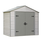 Arrow Storage Products VVCS85 Viking Series Vinyl-Coated Steel Storage Shed, 8 ft. x 5 ft. Manuel utilisateur