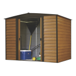 Arrow Storage Products VD86EU Vinyl Dallas Vinyl-Coated Steel Storage Shed, 8 ft. x 6 ft. Manuel utilisateur