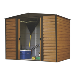 Arrow Storage Products VD86EU Vinyl Dallas Vinyl-Coated Steel Storage Shed, 8 ft. x 6 ft. Manuel utilisateur | Fixfr