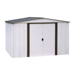 Arrow Storage Products WL101267 Woodlake Steel Storage Shed, 10 ft. x 12 ft. Manuel utilisateur