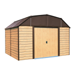 Arrow Storage Products WH109 Woodhaven Steel Storage Shed, 10 ft. x 9 ft. Manuel utilisateur