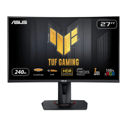 Asus TUF Gaming VG27VQM Monitor Mode d'emploi | Fixfr