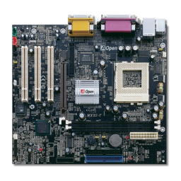 AOpen MX3S Manuel utilisateur | Fixfr