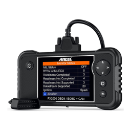 User manual | ANCEL FX2000 Manuel utilisateur | Fixfr