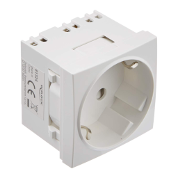 DeLOCK 81324 Easy 45 Grounded Power Socket Fiche technique | Fixfr