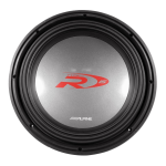 Alpine SWR-1222D - Type-R Car Subwoofer Driver Manuel utilisateur