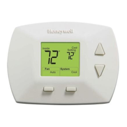 Honeywell RTH5100B Manuel utilisateur | Fixfr
