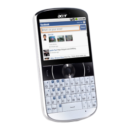 Acer BeTouch E130 Manuel utilisateur | Fixfr