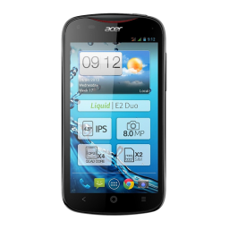 Acer Liquid E2 Manuel utilisateur | Fixfr