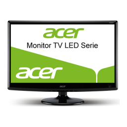 Acer M190HQMF Acer TV Manuel utilisateur | Fixfr