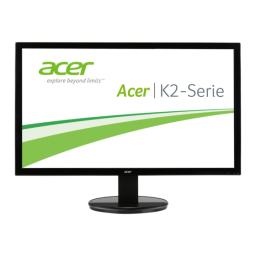 Acer K212HQL Monitor Manuel utilisateur | Fixfr