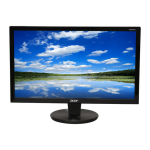 Acer P206HL Monitor Manuel utilisateur