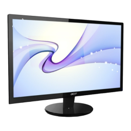 Acer P246HL Monitor Guide de démarrage rapide | Fixfr