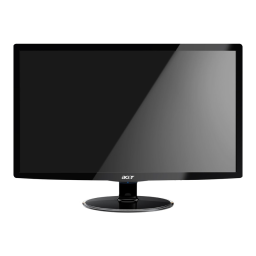 Acer S202HL Monitor Manuel utilisateur | Fixfr