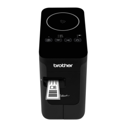 Brother PT-P750W P-touch Manuel utilisateur | Fixfr