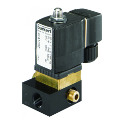 Burkert 6014 Plunger valve 3/2 way direct-acting Manuel utilisateur | Fixfr