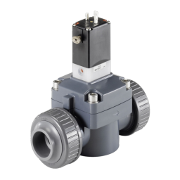 Burkert 0142 Diaphragm valve 2/2 way servo-assisted Manuel utilisateur | Fixfr