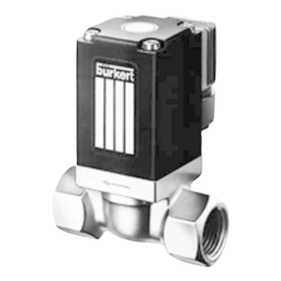 Burkert 0290 Servo-assisted 2/2-way diaphragm valve Manuel utilisateur | Fixfr
