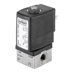 Burkert 6013 Plunger valve 2/2 way direct-acting Manuel utilisateur | Fixfr