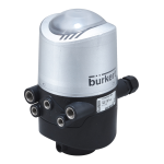 Burkert 8681 Control head Manuel utilisateur