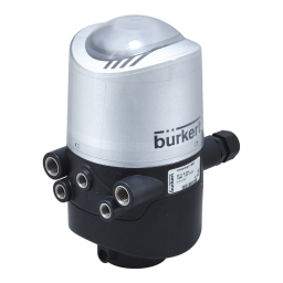 Burkert 8681 Control head Manuel utilisateur | Fixfr