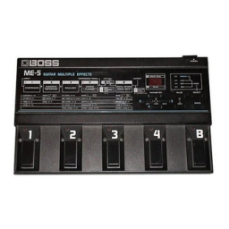 Boss ME-5 Manuel utilisateur | Fixfr