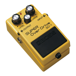 Boss SD-1 Super OverDrive Manuel utilisateur | Fixfr