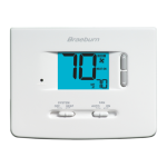 Braeburn 1025NC Builder Non-Programmable Thermostat Mode d'emploi