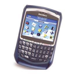 Blackberry 8700f Manuel utilisateur | Fixfr