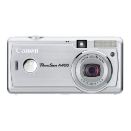 Canon PowerShot A400 Manuel utilisateur | Fixfr