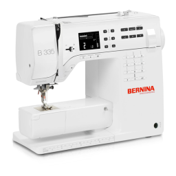 Bernina 335 Manuel du propriétaire | Fixfr