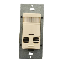 Leviton OSSMT-GDG Occupancy Sensor, Multi-Technology (PIR Sensor / Ultrasonic Sensor), Wall Switch, 2400SF, 120-277V, No Neutral, Grey, Self-Adaptive, Decora® Manuel utilisateur | Fixfr