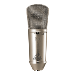 Behringer B-1 Microphone Manuel du propriétaire | Fixfr