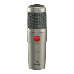 BEHRINGER T-1 Manuel d'utilisation | AI Chat & PDF | Fixfr