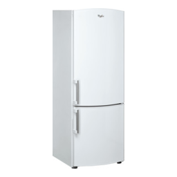 Whirlpool WBE2614 W Fridge/freezer combination Manuel utilisateur | Fixfr