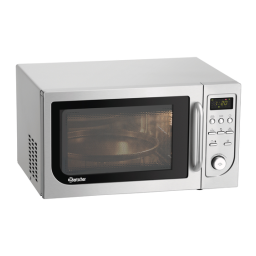 Bartscher 610837 Microwave 14250M-HLGR Mode d'emploi | Fixfr