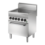 Bartscher 115059 Electric oven 650, B700 4 hobs, EBO Mode d'emploi